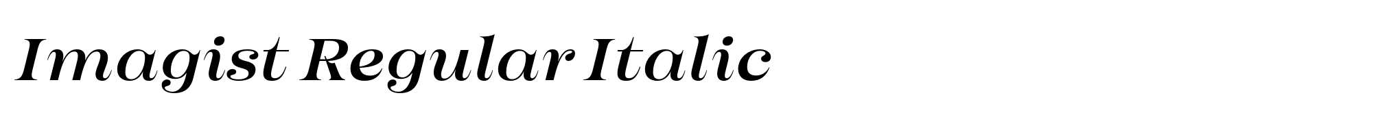 Imagist Regular Italic image
